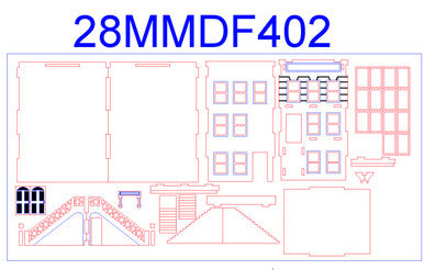 28mm "Brownstone" Row House (MDF) - 28MMDF402 (Online Order Only)