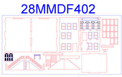 28mm "Brownstone" Row House (MDF) - 28MMDF402 (Online Order Only)