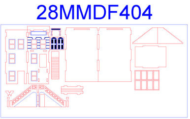 28mm "Brownstone" Row House (MDF) - 28MMDF404 (Online Order Only)