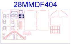 28mm "Brownstone" Row House (MDF) - 28MMDF404 (Online Order Only)