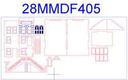 28mm "Brownstone" Row House (MDF) - 28MMDF405 (Online Order Only)