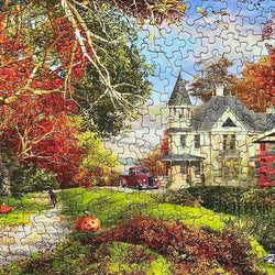 Autumn Barn 1000 Piece Jigsaw Puzzle Springbok (ONLINE ORDER ONLY)