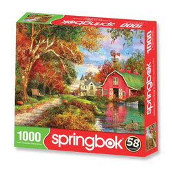 Autumn Barn 1000 Piece Jigsaw Puzzle Springbok (ONLINE ORDER ONLY)