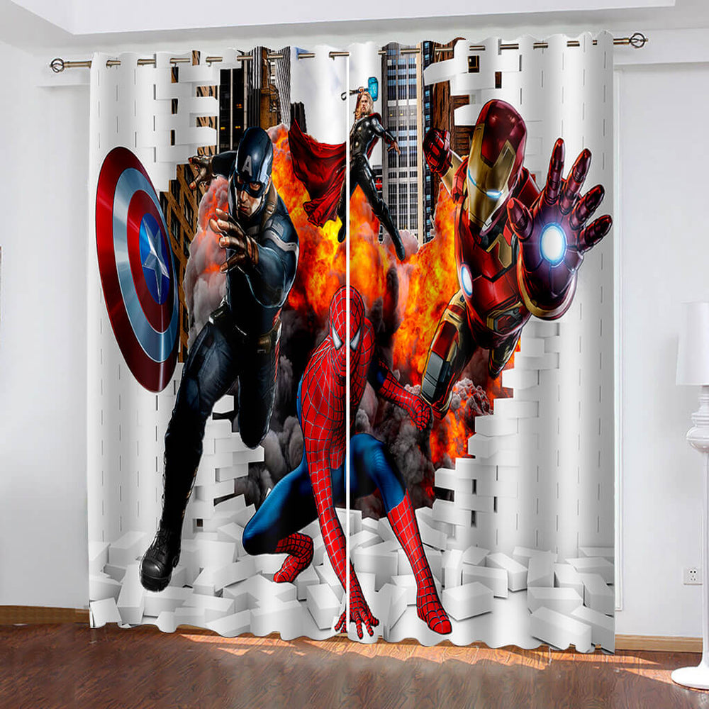 Avengers Curtains Blackout Window Drapes (Online Order Only)