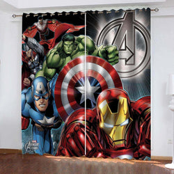 Avengers Curtains Cosplay Blackout Window Drapes Room Decoration (Online Order Only)