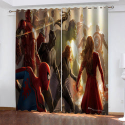 Avengers Curtains Cosplay Blackout Window Drapes Room Decoration (Online Order Only)