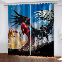 Avengers Curtains Cosplay Blackout Window Drapes Room Decoration (Online Order Only)