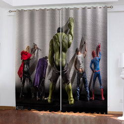 Avengers Curtains Cosplay Blackout Window Drapes Room Decoration (Online Order Only)
