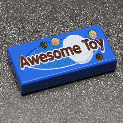 B3 Customs® Awesome Toy - Custom Printed 1x2 Tile (Online Order Only)