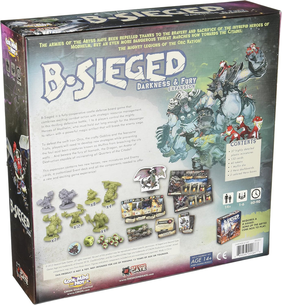B-Sieged Darkness & Fury Board Game Expansion (ONLINE ORDER ONLY)