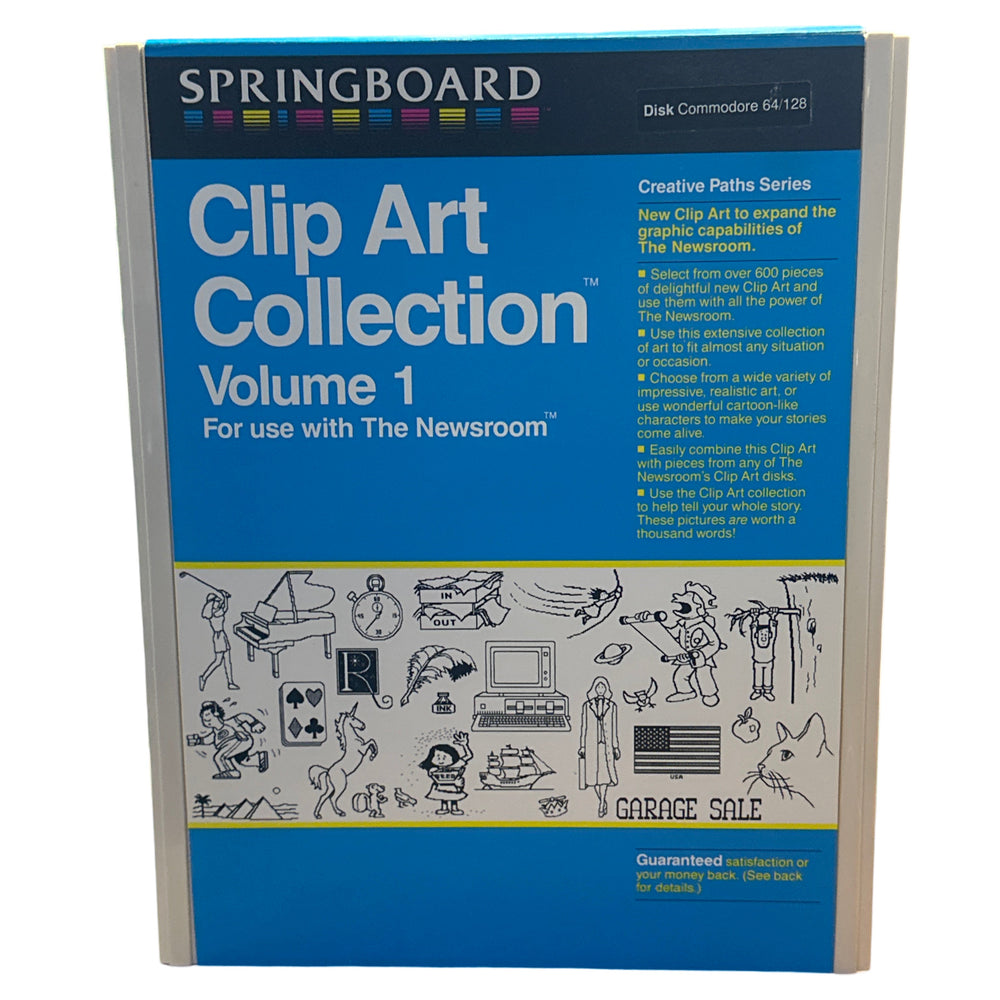 Springboard Clip Art Collection Volume 1 - Commodore 64/128 (Online Order Only)