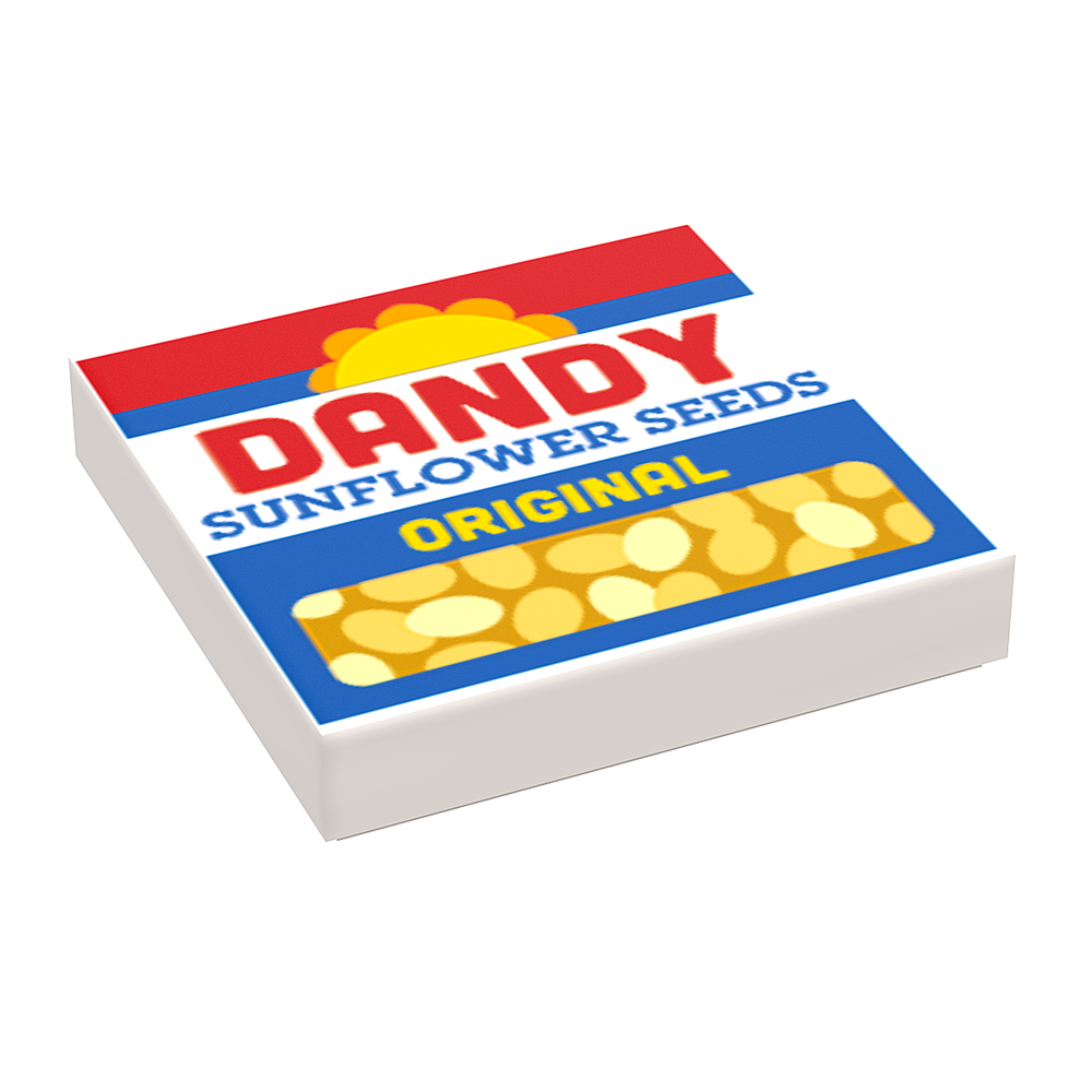 Dandy Sunflower Seeds - B3 Customs® Printed 2x2 Tile (Online Order Only)