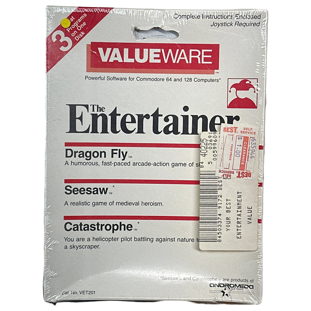The Entertainer (Dragonfly, Seesaw & Catastrophe - Commodore 64/128 (Online Order Only)