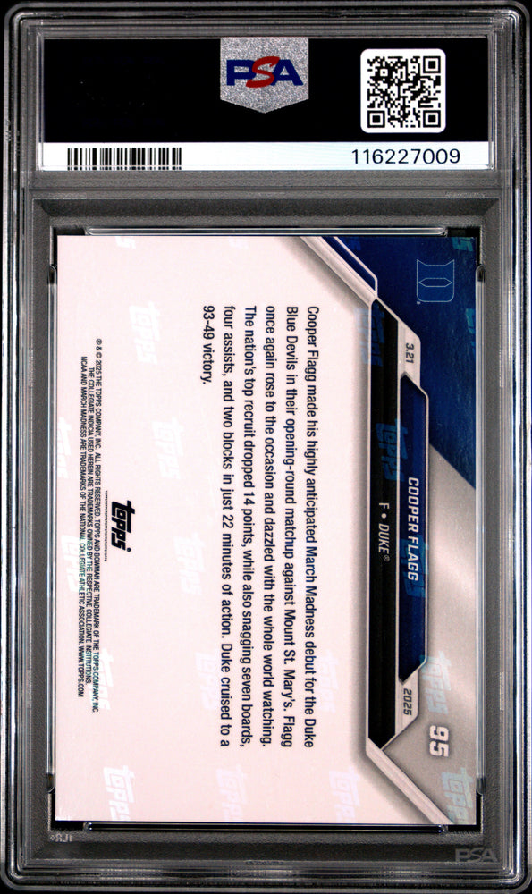 Graded 2024 Topps Bowman U Now Cooper Flagg #95 Rookie RC Basketball Card PSA 6 Excellent (ONLINE ORDER ONLY)