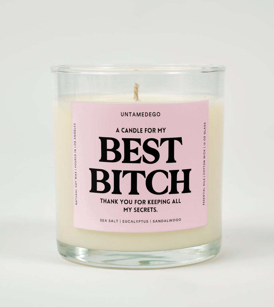 Best Bitch Glass Candle (Online Order Only)