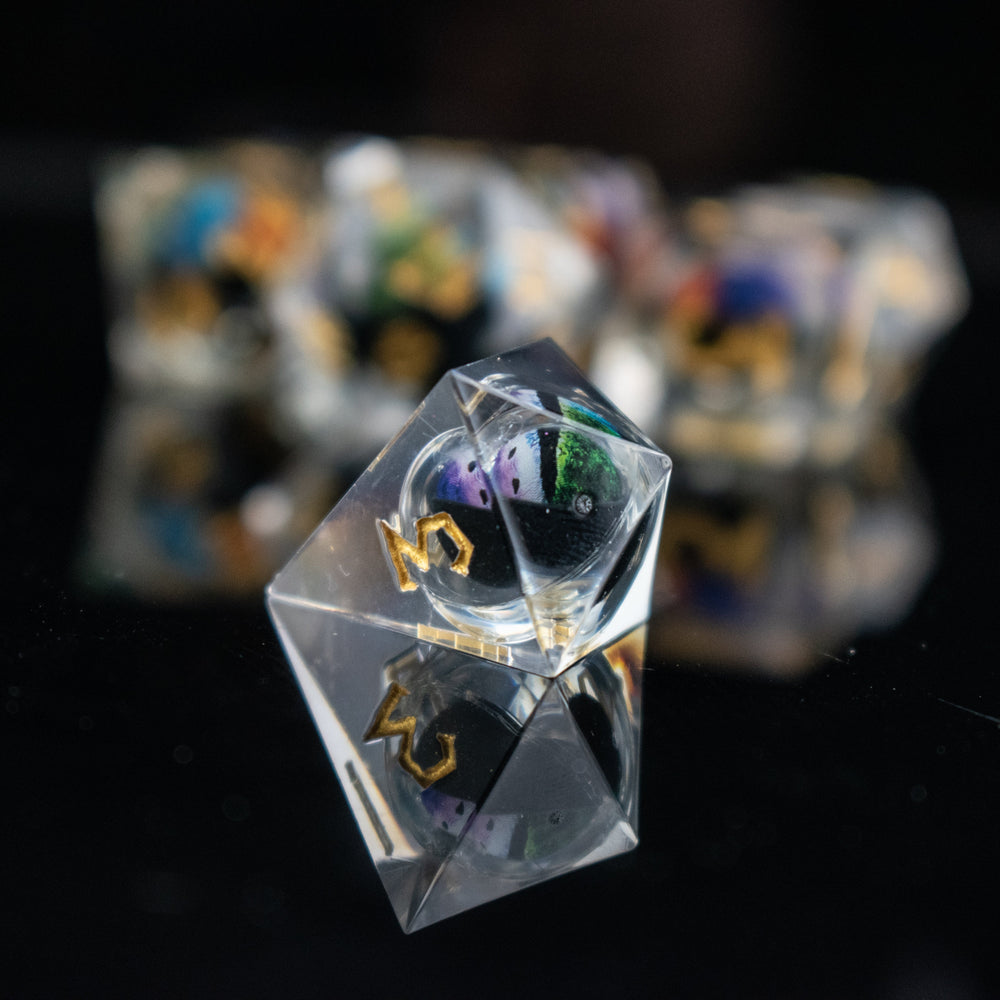 Rainbow Dragon Liquid Core Dice Set (ONLINE ORDER ONLY)
