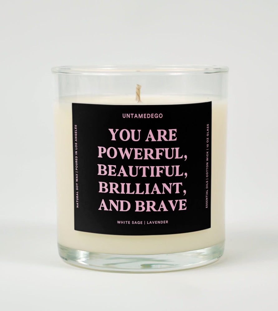 Watch Me Manifest Everything I Want Glass Candle (Online Order Only)