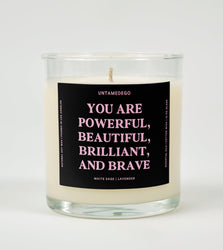 Watch Me Manifest Everything I Want Glass Candle (Online Order Only)