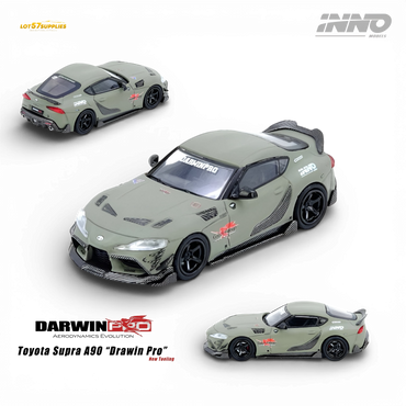 (Pre-Order) INNO64 Toyota Supra A90 Darwin Pro - Matt Green 1:64 (ONLINE ORDER ONLY)