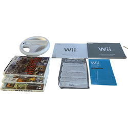 White Nintendo Wii Ultimate Hunting and Driving Bundle (GameCube Compatible) (Online Order Only)