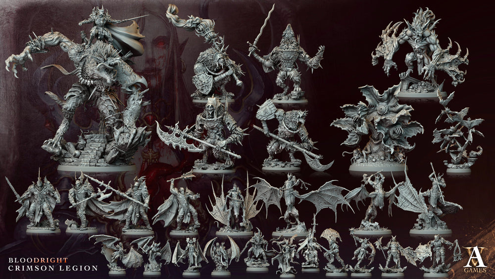 3D Printed Archvillain Games Lord Vladis - The Eternal Bloodright - Crimson Legion 28 32mm D&D (Online Only)