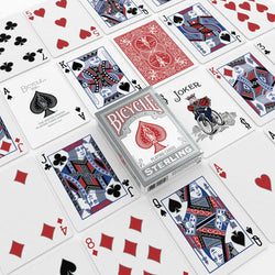 Bicycle Playing Cards: Sterling - Red (ONLINE ORDER ONLY)