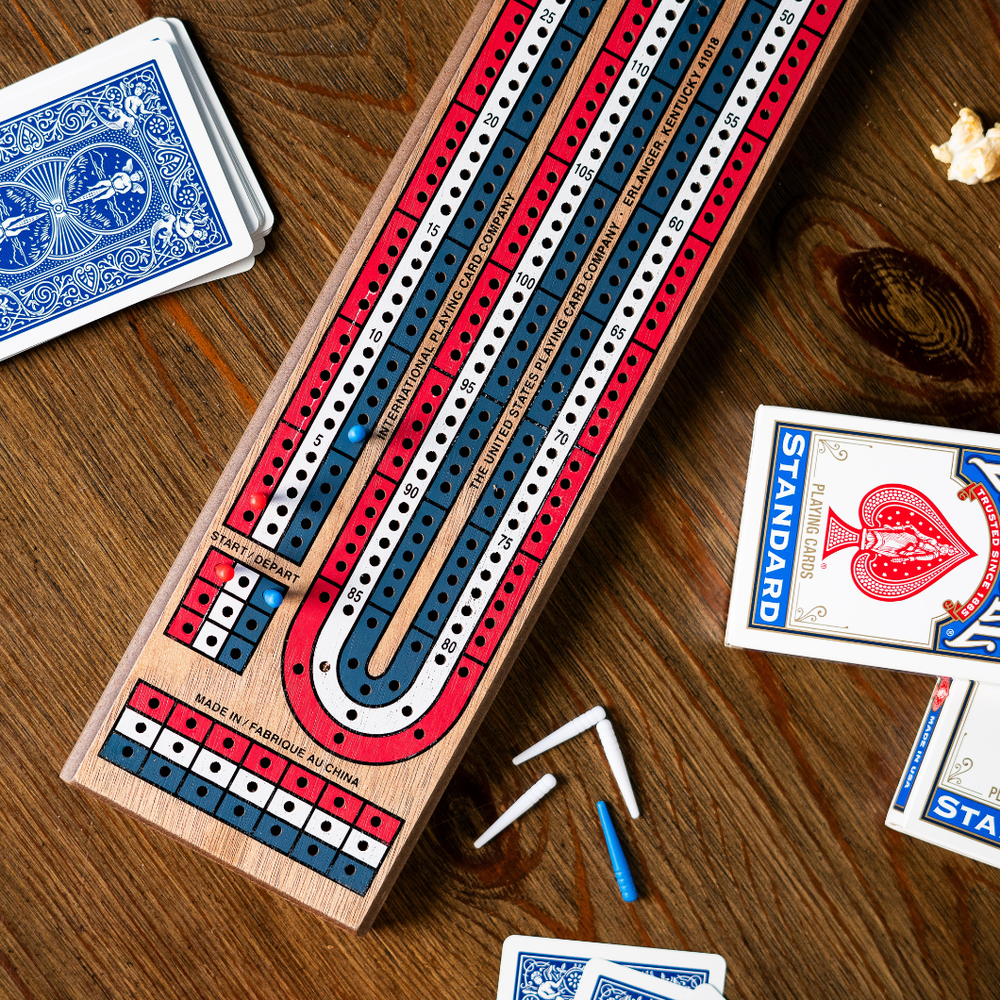 Bicycle: Cribbage Board Set - 3-Track (ONLINE ORDER ONLY)