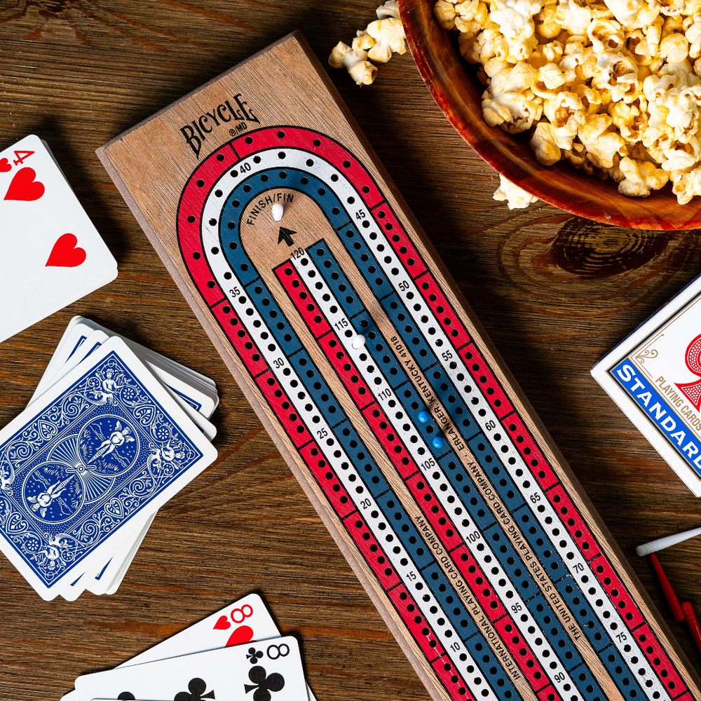 Bicycle: Cribbage Board Set - 3-Track (ONLINE ORDER ONLY)