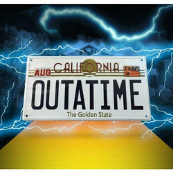 Back to the Future OUTATIME Tin Sign (ONLINE ORDER ONLY)