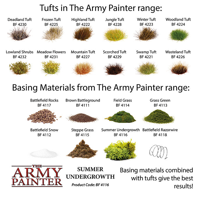 Army Painter Tools: Basing: Summer Undergrowth (ONLINE ORDER ONLY)