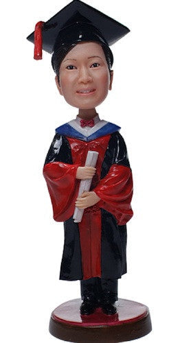 Graduation Female Bobblehead #2 (ONLINE ORDER ONLY)