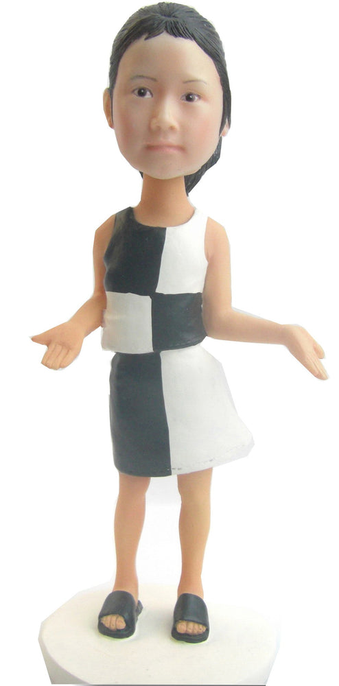 Black/White Dress Girl (ONLINE ORDER ONLY)