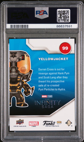 2023 UPPER DECK FUNKO POP MARVEL  YELLOWJACKET  #99  PSA 10 (Online Order Only)