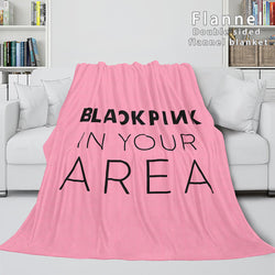 BLACKPINK Soft Flannel Blanket Fleece Throw Blanket Bedding Sets (Online Order Only)