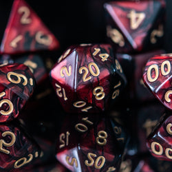Blood Rose Acrylic Dice Set (ONLINE ORDER ONLY)