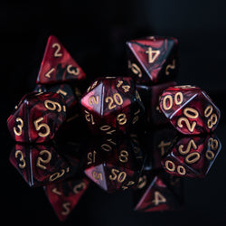Blood Rose Acrylic Dice Set (ONLINE ORDER ONLY)