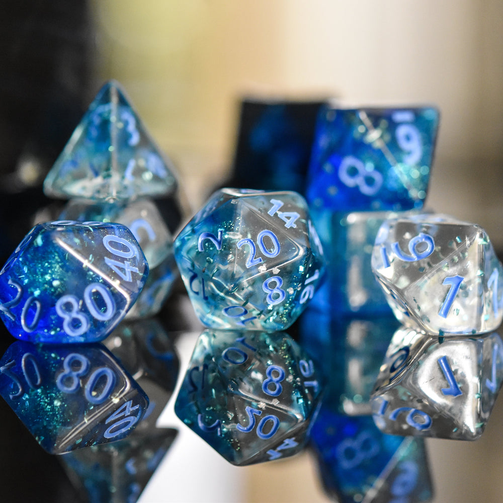 Bora Bora Acrylic Dice Set (ONLINE ORDER ONLY)