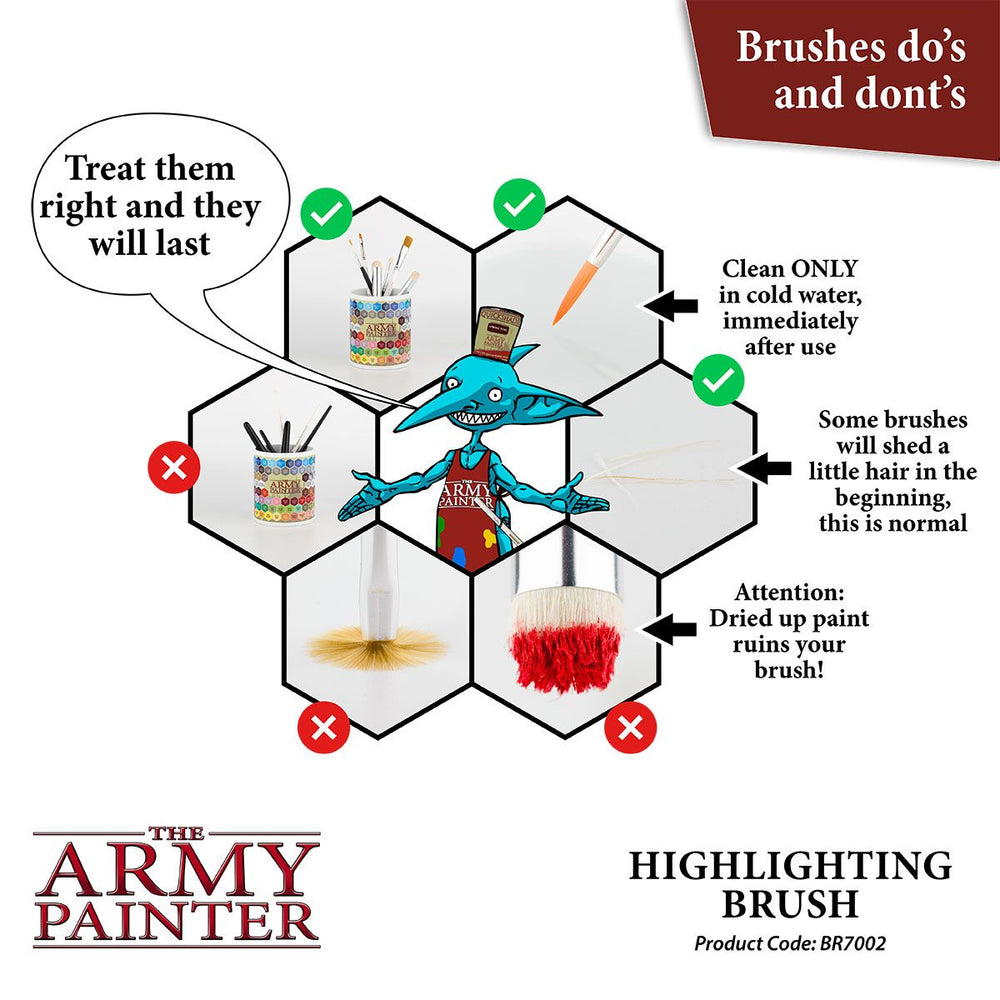 Army Painter Tools: Hobby Brush - Highlighting (ONLINE ORDER ONLY)