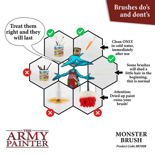 Army Painter Tools: Wargamer Brush - Monster (ONLINE ORDER ONLY)