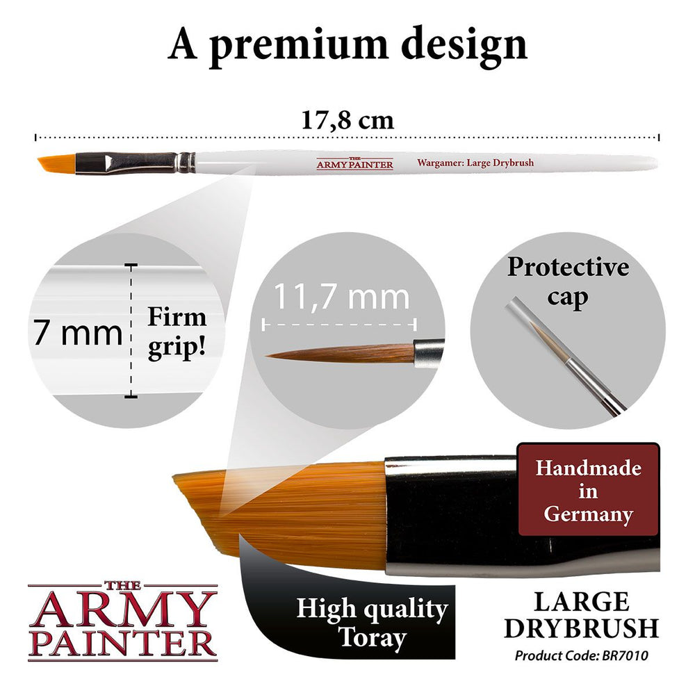 Army Painter Tools: Wargamer Brush - Large Drybrush (ONLINE ORDER ONLY)