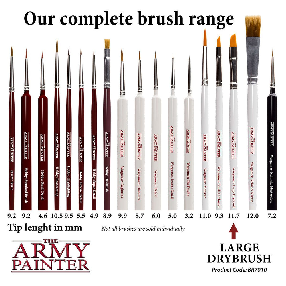 Army Painter Tools: Wargamer Brush - Large Drybrush (ONLINE ORDER ONLY)