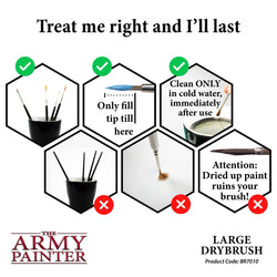 Army Painter Tools: Wargamer Brush - Large Drybrush (ONLINE ORDER ONLY)