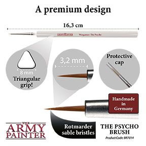 Army Painter Tools: Wargamer Brush - The Psycho (ONLINE ORDER ONLY)