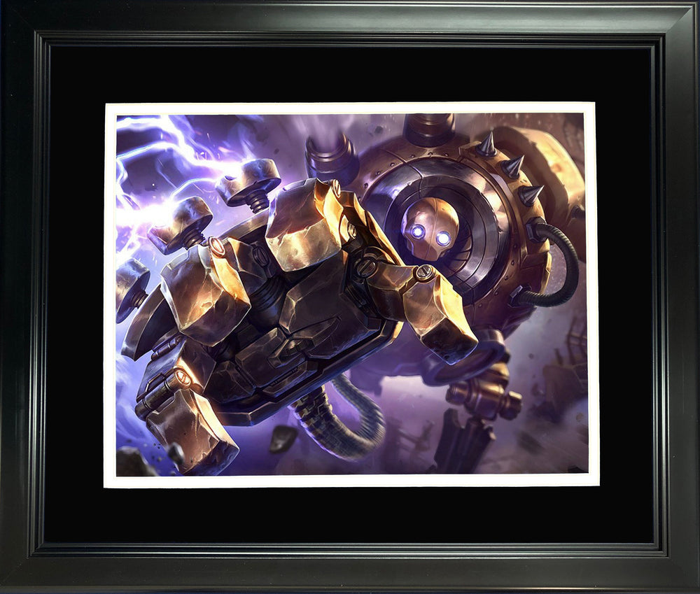 Framed Blitzcrank 11"x14" Video Game Photo (ONLINE ORDER ONLY)