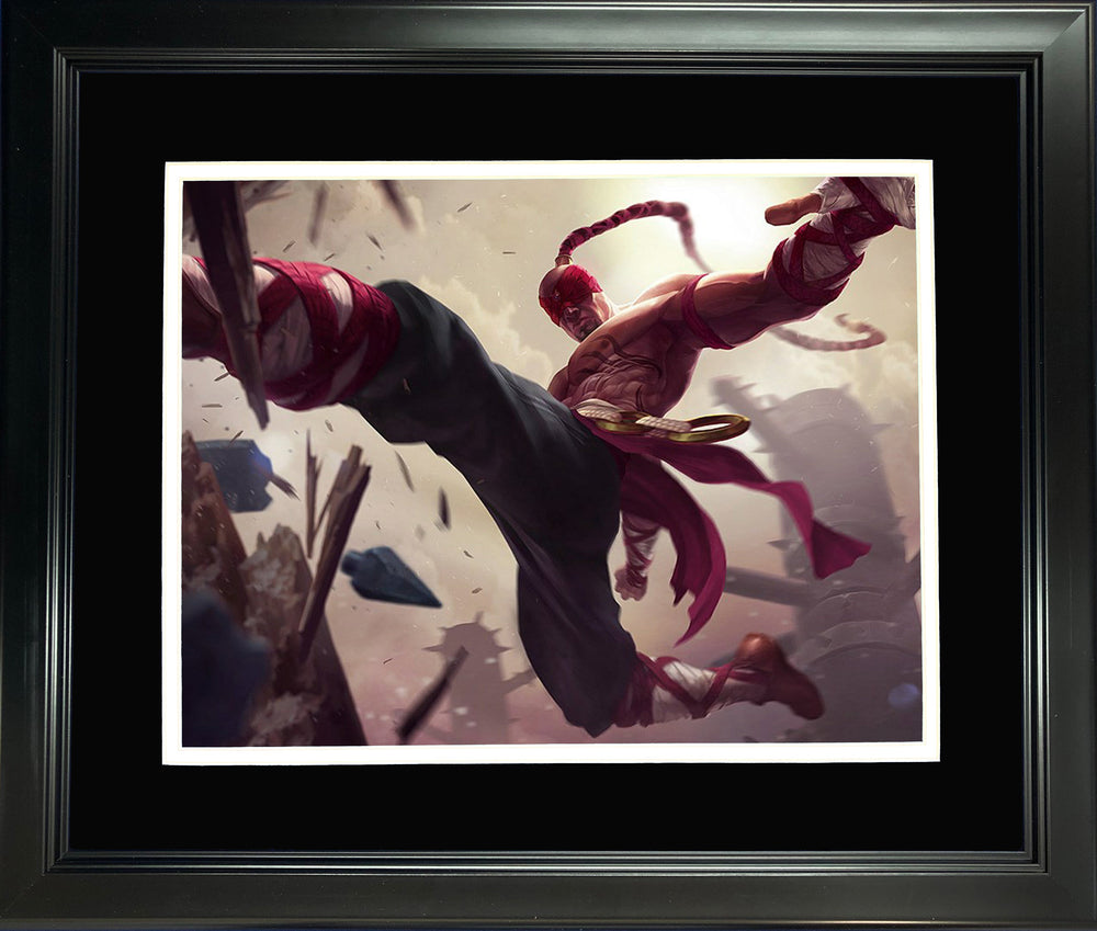 Framed Lee Sin 11"x14" Video Game Photo (ONLINE ORDER ONLY)