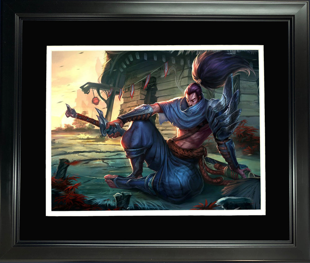 Framed Yasuo 11"x14" Video Game Photo (ONLINE ORDER ONLY)
