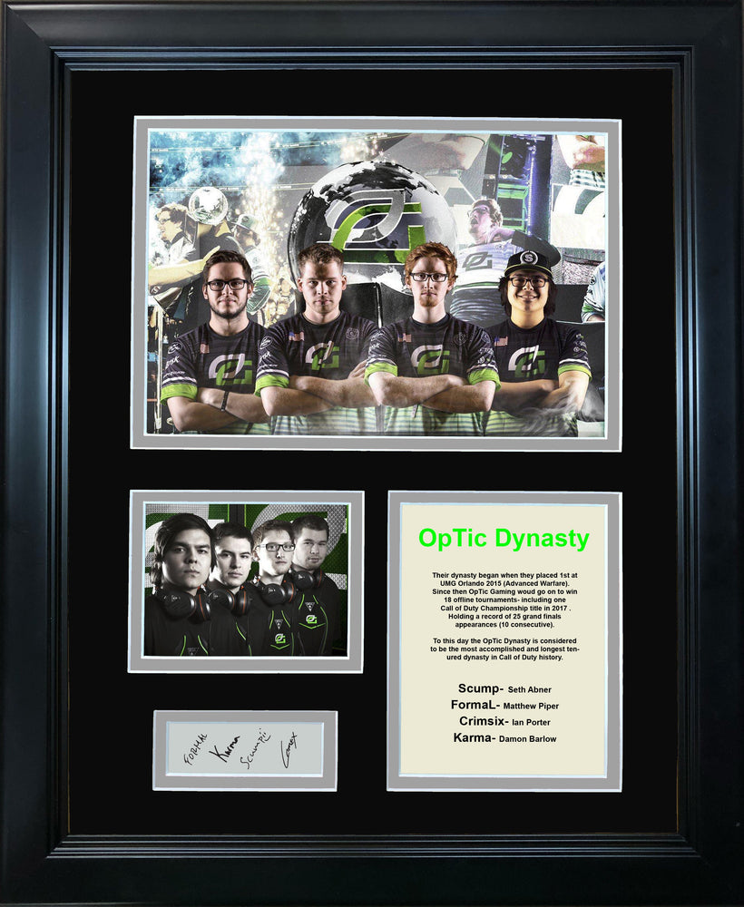 OpTic Dynasty Facsimile Laser Engraved Signature Auto Call of Duty 11"x14" Photo Sig Collage (ONLINE ORDER ONLY)