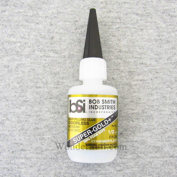 BSI126 Super-Gold+ Odorless .5oz CA Adhesive Glue Bob Smith Industries (ONLINE ORDER ONLY)