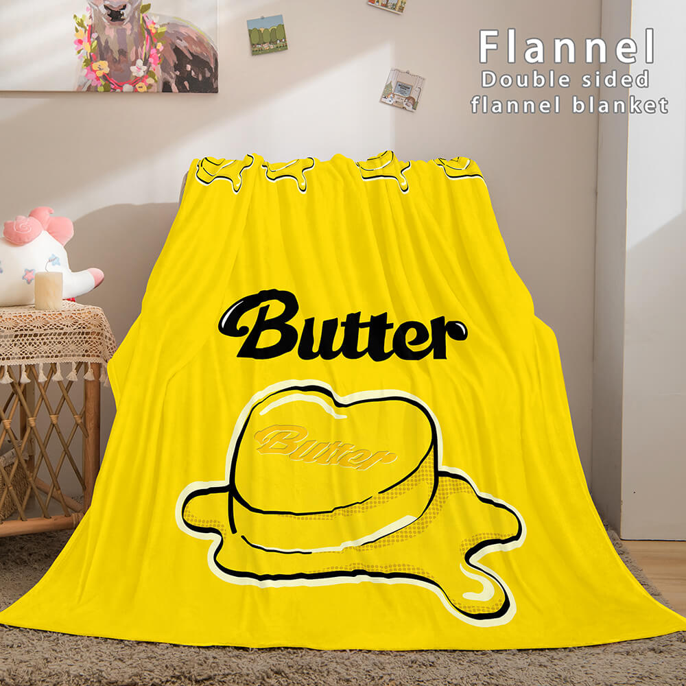 BTS Butter Cosplay Flannel Blanket Throw (Online Order Only)