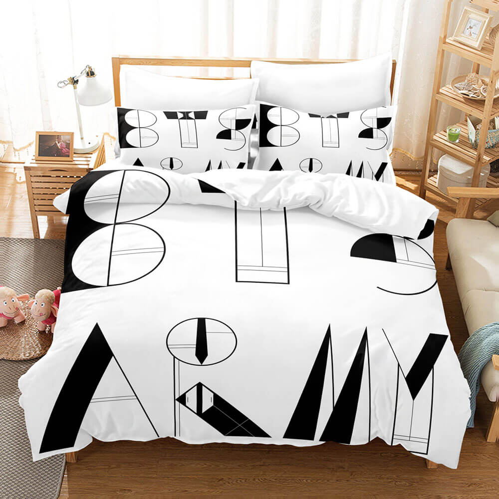 BTS Team Cosplay Bedding Set Quilt Covers Room Decoration (Online Order Only)